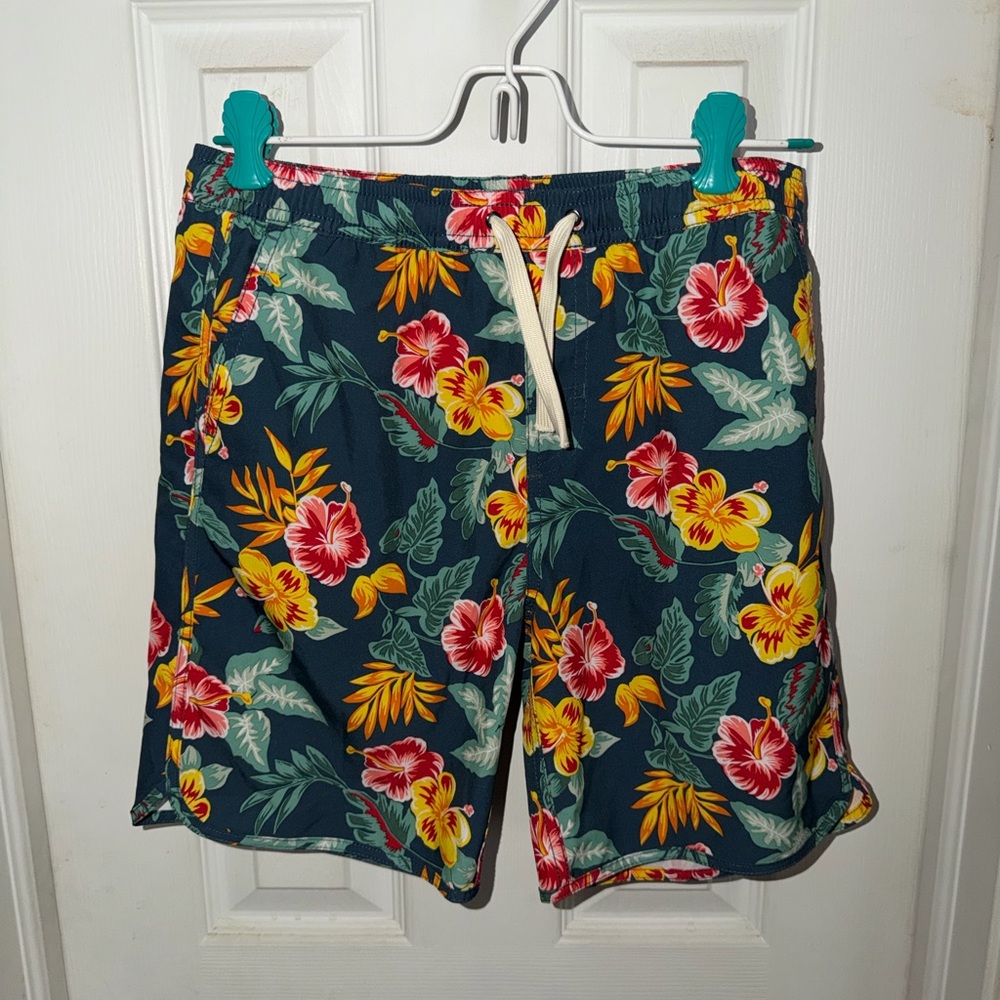 Fair Harbor Navy Floral Drawstring Men's Shorts